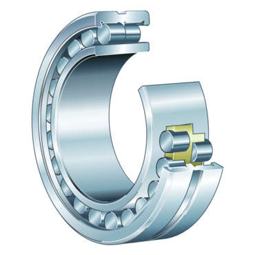 Cylindrical roller bearing caged Double row Series: NNU